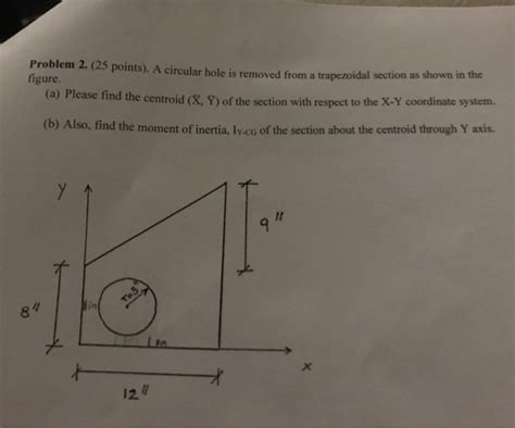 Solved Problem 2 25 Points A Circular Hole Is Removed Chegg