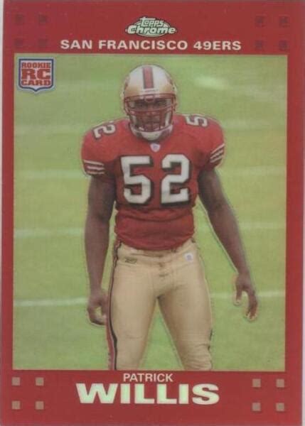 Topps Chrome Red Refractor Tc Patrick Willis Rc For