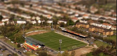 Cliftonhill Stadium Coatbridge Lanarkshire Uk Pic Dronemonkeydm