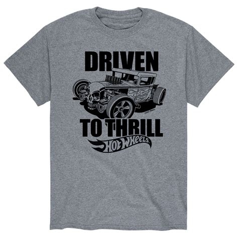 Hot Wheels Driven To Thrill Men S Short Sleeve Graphic T Shirt Walmart