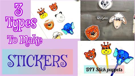 How can I make my own stickers? 3 Ways to make DIY Stickers/Handmade ...