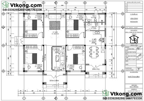 Top 50 Bản Vẽ Nhà Vườn 1 Tầng 4 Phòng Ngủ đẹp Nhất