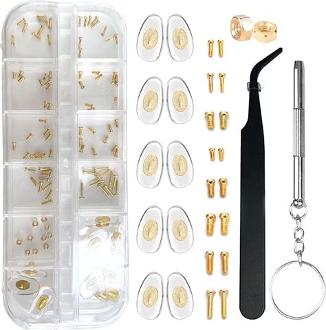 Eyeglass Repair Kit Bazqu 5 Pairs Nose Pads With Tiny