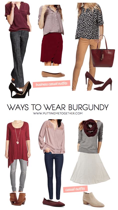 On Trend: Ways to Wear Burgundy - Putting Me Together