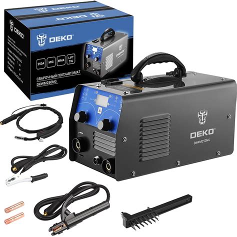 Сварочный полуавтомат DEKO DKWM250NG, MIG без газа/MMA/TIG LIFT, 250А ...