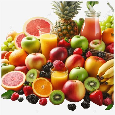 Fruits And Freshly Squeezed Juices A Zesty Nutritious Combo Ai