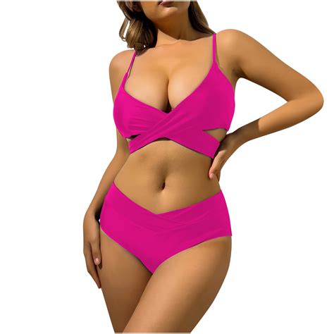 Gamivast Swim Suits For Older Women Plus Size Bikini Sets Criss