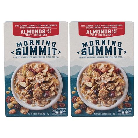 Morning Summit Almond And Berry Blend Cereal Maple Sweetened Whole Grain And Nut Breakfast Cereal