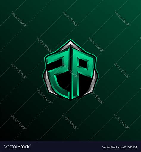 Initial zp logo design zp logo design Royalty Free Vector