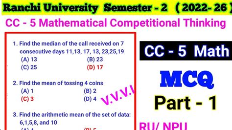 Computational Thinking Ranchi University Cc Mathematical