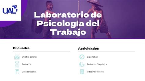 Laboratorio Psicolog A Del Trabajo Encuadre