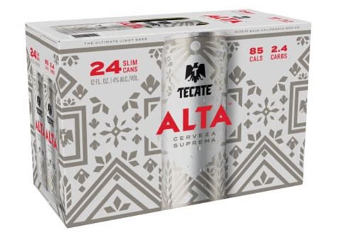 Tecate Alta Mexican Lager Beer Pack Fl Oz Slim Cans Cans