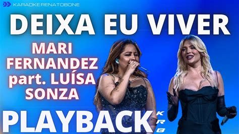 Deixa Eu Viver Mari Fernandez Part LuÍsa Sonza Playback Karaoke