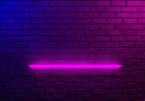 Premium Photo Neon Sign On Brick Wall Background 3d Illustration