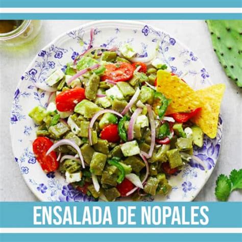 Receta de Ensalada de Nopales Ensalada Mexicana Fácil