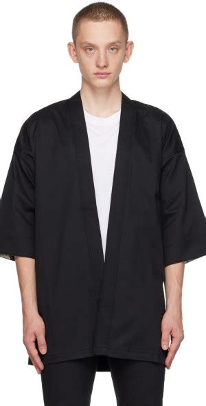 Naked Famous Denim SSENSE Exclusive Black Haori Jacket