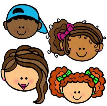 Clip Art~ Kids' Faces by Cara's Creative Playground | TPT