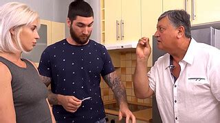 Daddy K Blonde Cheats On Bf With His Stepdad Who Loves Cooking And Pussies