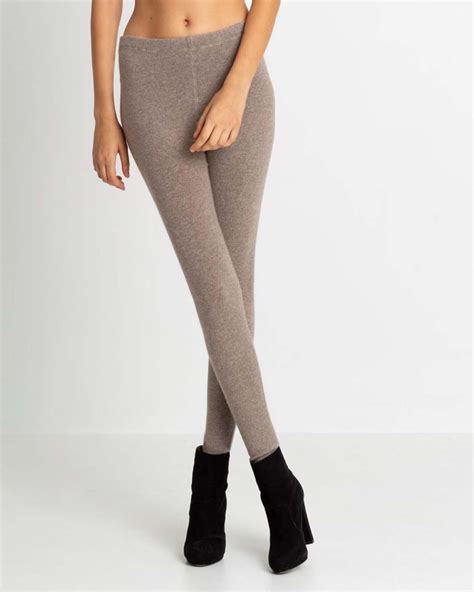 Plain Colored Cashmere Leggings Beige Taupe Chiné Legging Legging