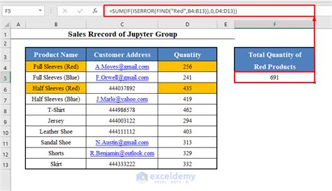 Sum If A Cell Contains Text In Excel Suitable Formulas Exceldemy