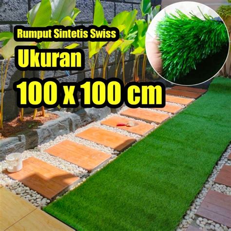 Jual Rumput Sintetis Swiss Meteran Outdoor Dan Indoor X Cm