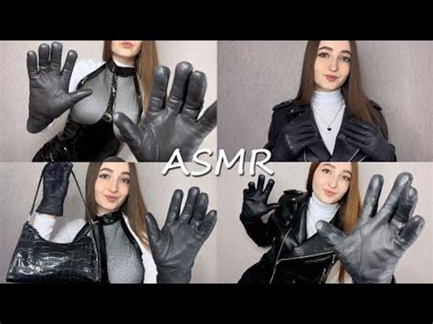 ASMR TINGLY LEATHER TRIGGERS Relaxing Leather Gloves SOUNDS