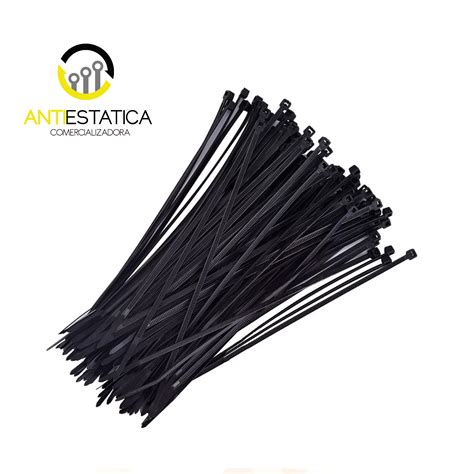 AMARRA PLASTICAS 3 6X200MM NEGRA SET 100UNIDADES Antiestatica