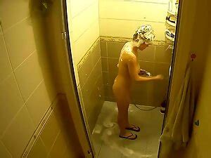 Soapy Big Boobs And Hot Naked Body In Shower Voyeurs HD