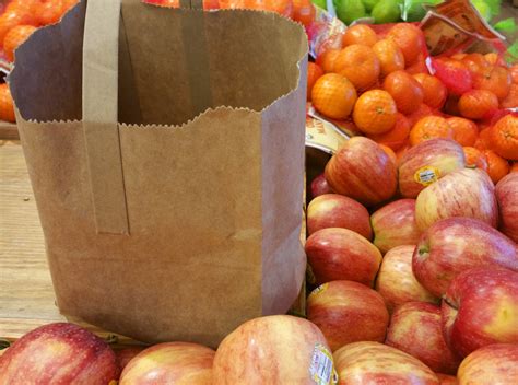 brown bag  produce  stock photo public domain pictures