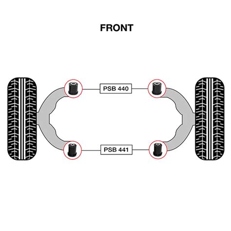 X Toyota Runner Front Lower Arm Front Rear Bushing Kit