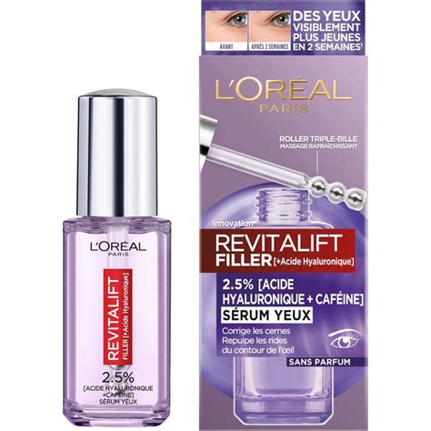 Revitalift Filler Sérum Yeux à Lacide Hyaluronique Et à La Caféine Loréal Paris