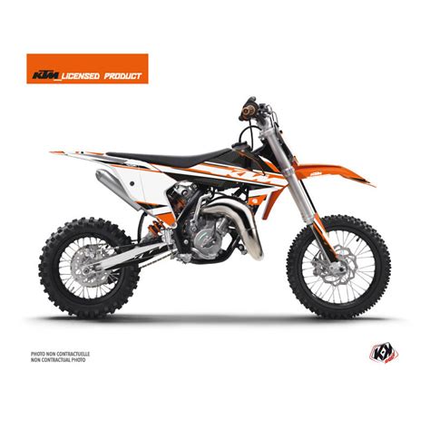 Kit D Co Moto Cross Breakout Ktm Sx Orange Blanc Finition Brillant