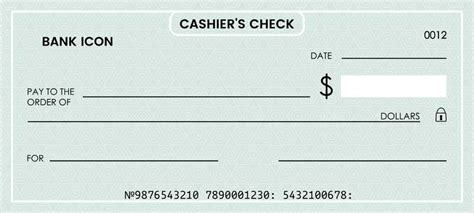 Blank Cashier Check Template To Print