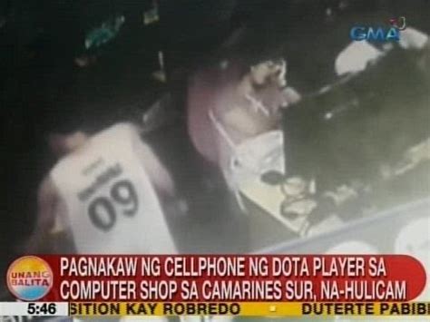 Pagnakaw Ng Cell Phone Ng Dota Player Sa Computer Shop Sa CamSur