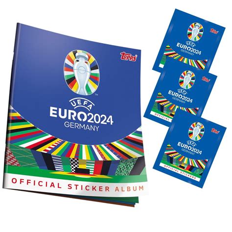 Стартовый набор EURO 2024 альбом и 24 наклейки - купить с доставкой по ...