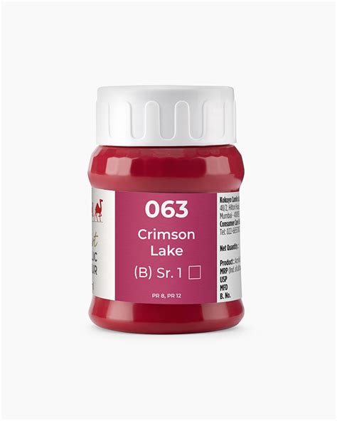 Buy Camel Artist Acrylic Colours Individual Jar Of Crimson Lake In 500