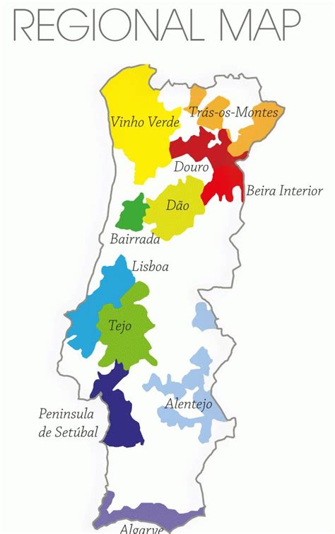 Portugal Wine Map Con Imágenes Vinos Portugueses Vinos Y Quesos