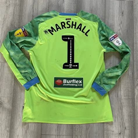 HULL CITY MATCH Worn Player Issue David Marshall Goalkeeper Shirt Umbro