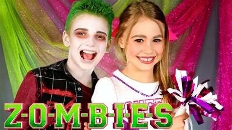 Disney Zombies Addison And Zed Makeup And Costumes Youtube