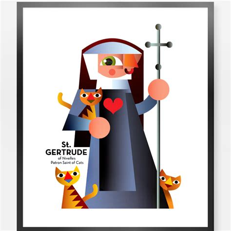 March 17 Holidays St Gertrude Patron Saint Of Cats