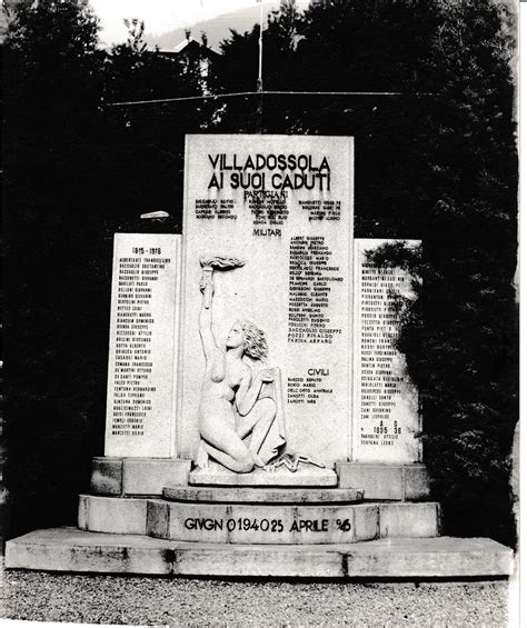 Monumento Ai Caduti Di Villadossola Sala Storica Della Resistenza