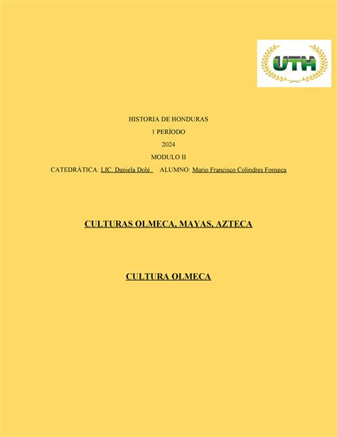 Cuadro Comparativo de Civilizaciones Precolombinas de Mesoamérica