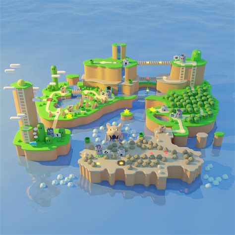 Super Mario 3d World Map