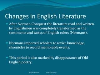 Anglo Norman Period or Middle English | PPT