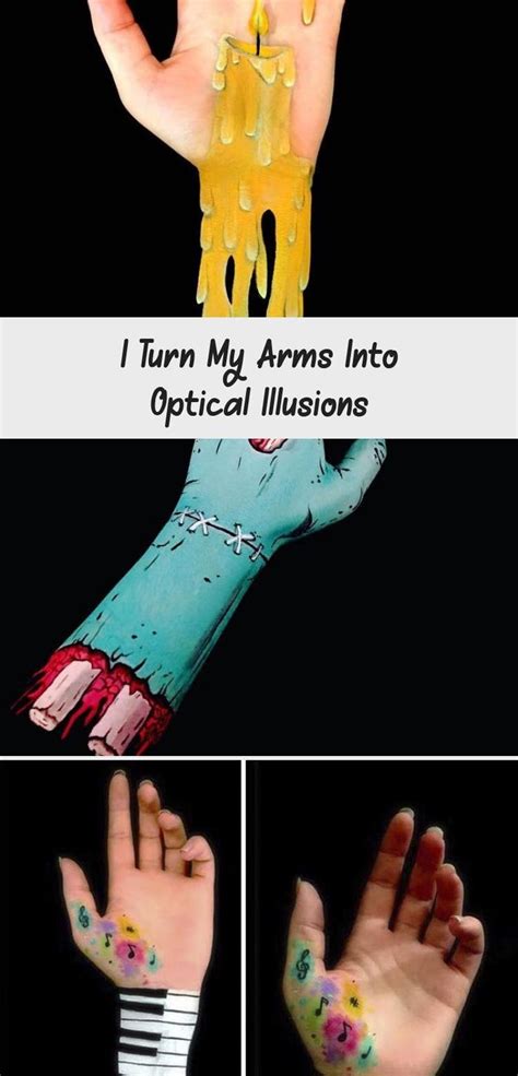 I Turn My Arms Into Optical Illusions Optical Illusion Tattoo