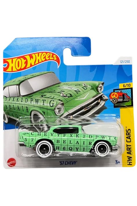 Regular Hot Wheels 57 Chevy Hw Art Cars 121 HTD56