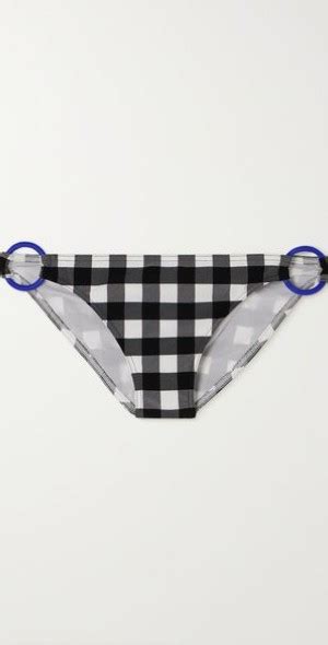 Eres Memphis Folie Embellished Gingham Bikini Briefs