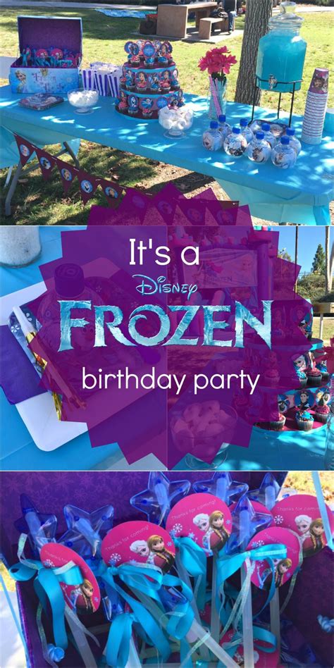 Disneys Frozen Birthday Party Ideas Pink Purple Blue And A Jumper