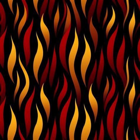 Download Seamless Flames Pattern On Black Background Patterns Online