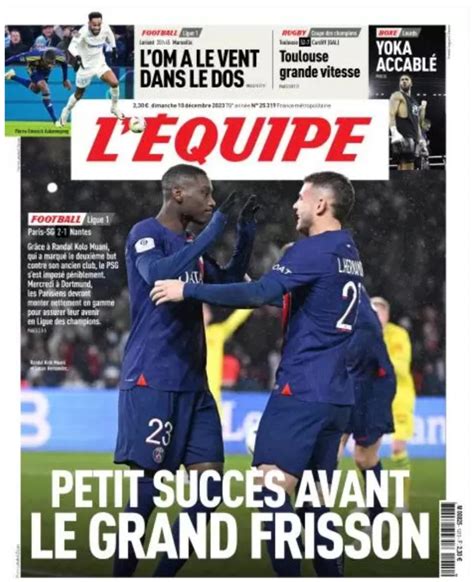 Le Aperture Dei Quotidiani Francesi Psg Un Piccolo Successo Prima Del